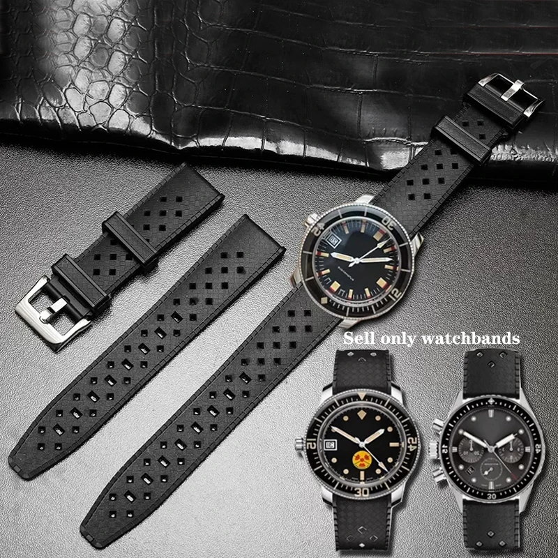 20MM Watch Strap For Blancpain Fifty Fathoms Barakuda Soft Tropical Silicone Rubber Band Breathable Unieversal Watch Bracelet
20MM Watch Strap For Blancpain Fifty Fathoms Barakuda Soft Tropical Silicone Rubber Band Breathable Unieversal Watch Bracelet