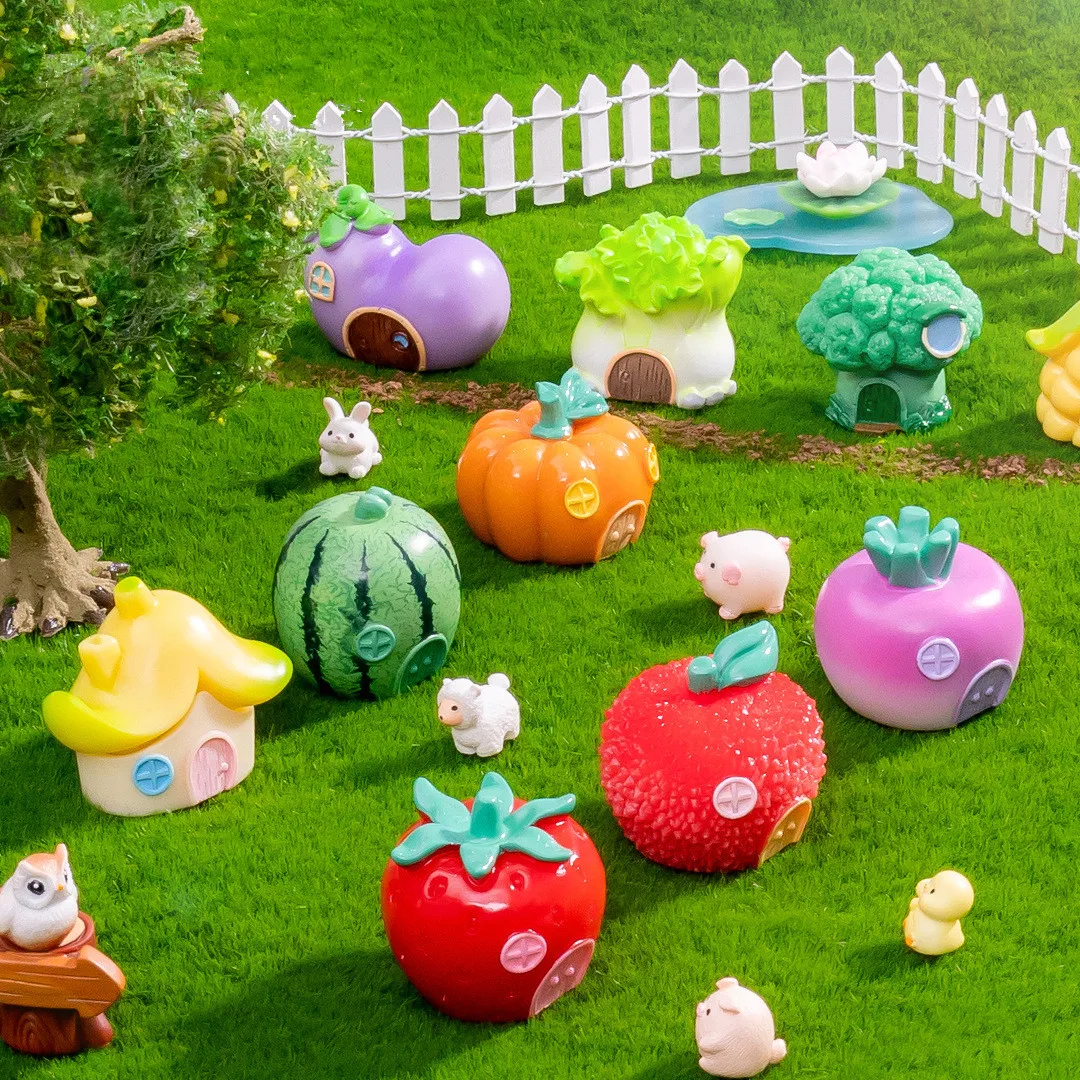 Figurines Miniatures Colorful Fruit and Vegetable House Micro Landscape Ornaments For Home Decorations Room Decor Accessories
Figurines Miniatures Colorful Fruit and Vegetable House Micro Landscape Ornaments For Home Decorations Room Decor Accessories