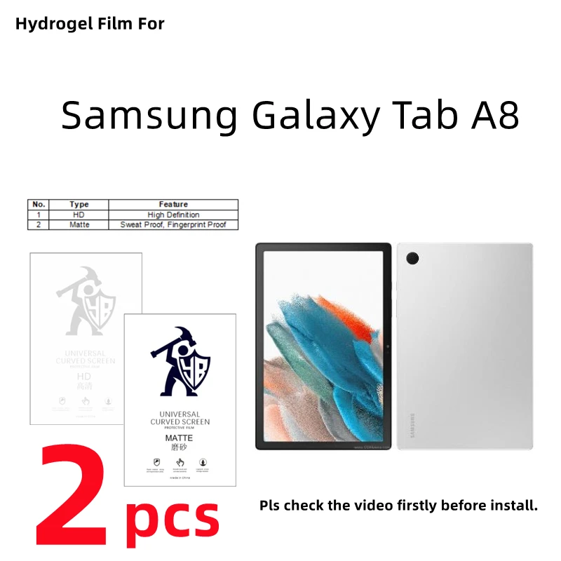 2pcs Matte Hydrogel Film For Samsung Galaxy Tab A8 10.5 2021 HD Screen Protector For Galaxy Tab A8 Clear/Frosted Protective Film
2pcs Matte Hydrogel Film For Samsung Galaxy Tab A8 10.5 2021 HD Screen Protector For Galaxy Tab A8 Clear/Frosted Protective Film