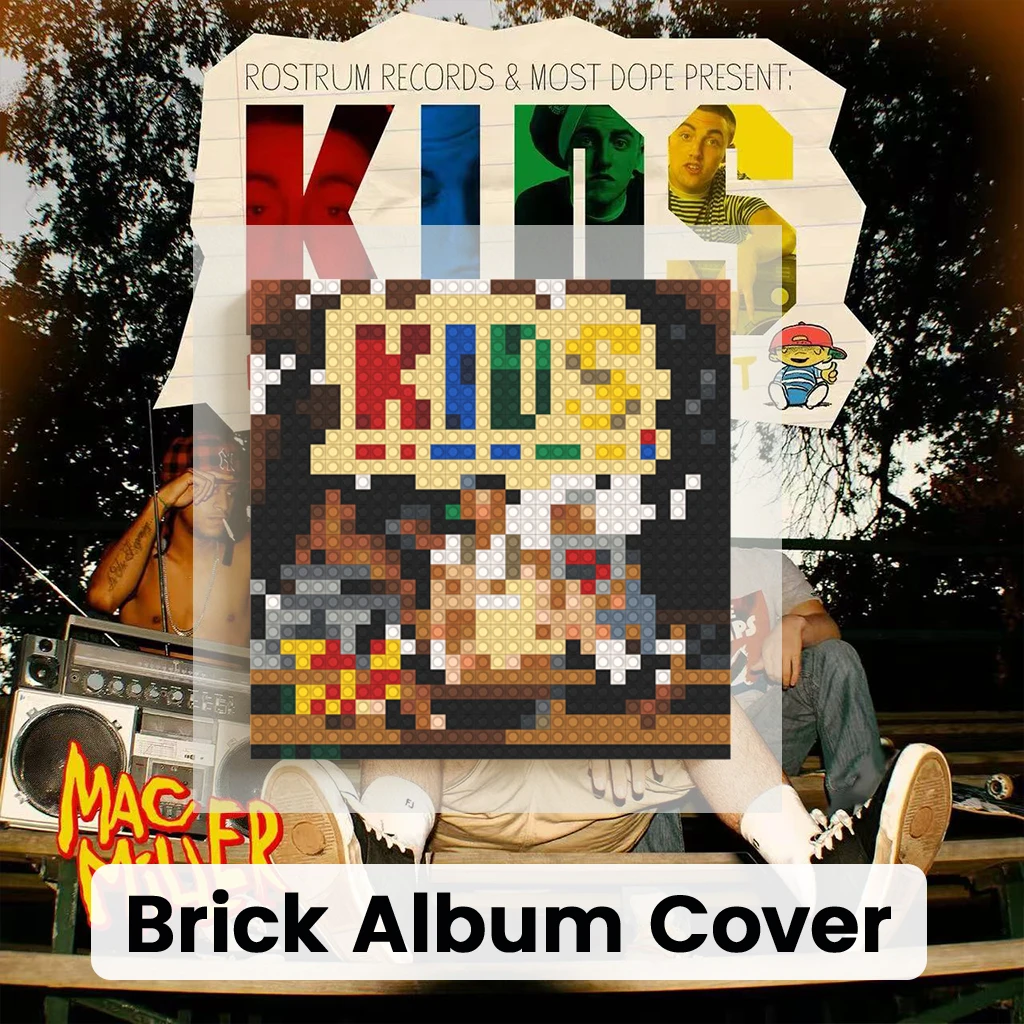 Mac Miller Music Album Cover Poster DIY Mosaic Moc Building Blocks Art Poster Gift Home Wall Decor for Rap R&B Fans Gift
Mac Miller Music Album Cover Poster DIY Mosaic Moc Building Blocks Art Poster Gift Home Wall Decor for Rap R&B Fans Gift