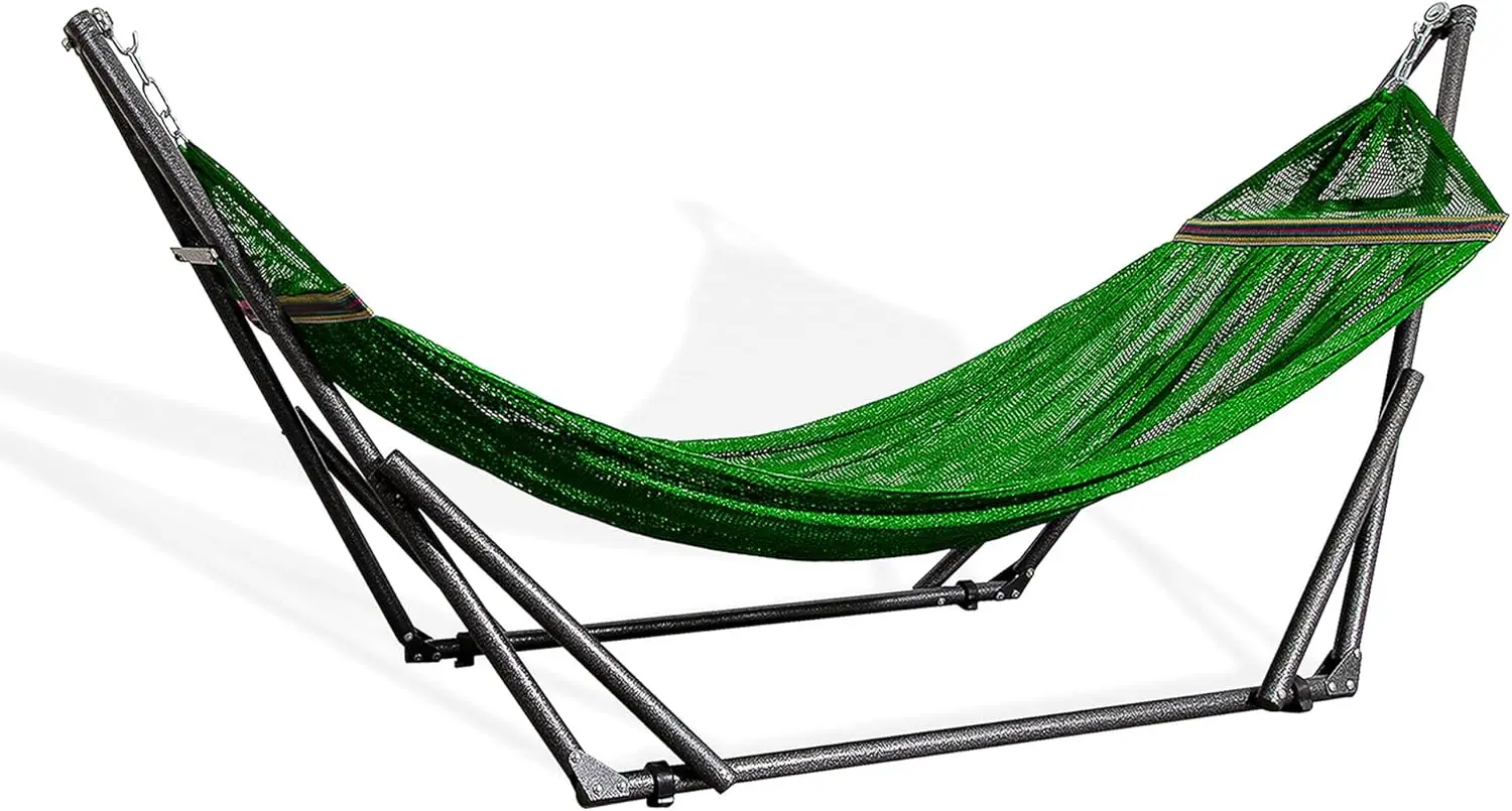 Hammock for 2 Persons with Collapsible Steel Stand 600 lbs Capacity- Portable Carrying Case, Adjustable, Perfect for Camping Bea
Hammock for 2 Persons with Collapsible Steel Stand 600 lbs Capacity- Portable Carrying Case, Adjustable, Perfect for Camping Bea