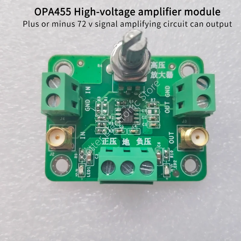 OPA455 High-voltage amplifier module Plus or minus 72 v signal amplifying circuit can output
OPA455 High-voltage amplifier module Plus or minus 72 v signal amplifying circuit can output