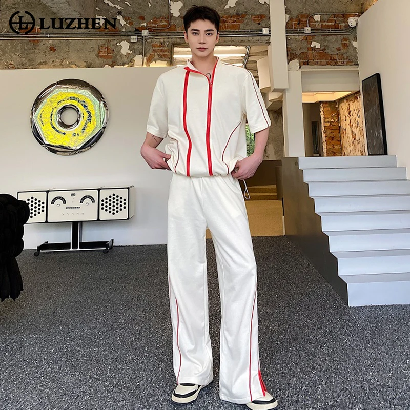 LUZHEN, контрастный дизайн, модные дизайнерские стандартные комплекты из двух предметов, мужские стильные корейские Спортивные Новые прямые брюки LZ4530
LUZHEN, контрастный дизайн, модные дизайнерские стандартные комплекты из двух предметов, мужские стильные корейские Спортивные Новые прямые брюки LZ4530