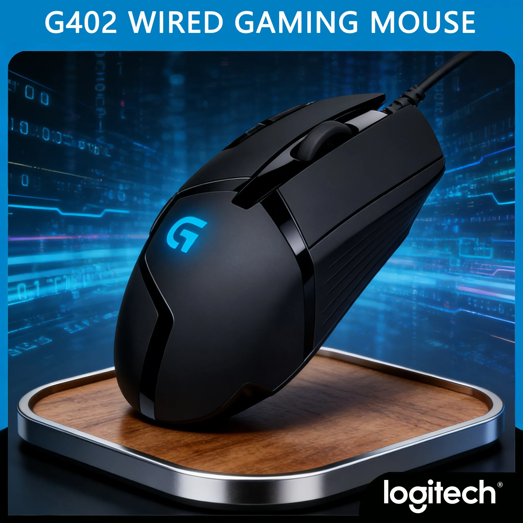 G402 Wired CF Gaming Mouse 4000DPI Adjustable Macro Programmable