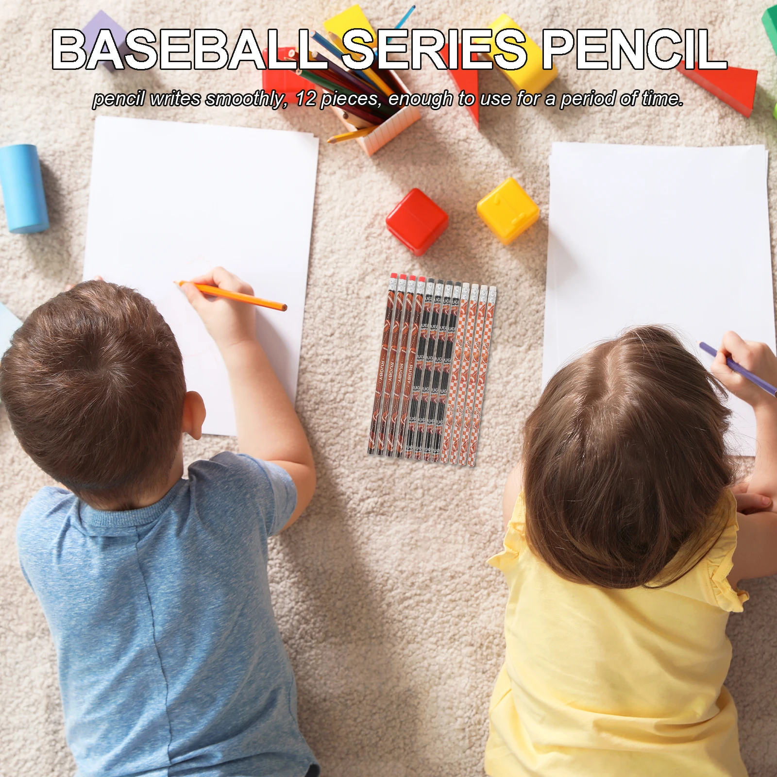 12 Pcs Rugby Pencil Drawing Sketch Handheld Writing Pencils Multi-function Notetaking Sports
12 Pcs Rugby Pencil Drawing Sketch Handheld Writing Pencils Multi-function Notetaking Sports