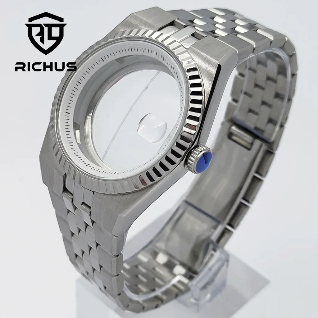 Корпус для часов RICHUS 40 мм с сапфировым стеклом, совместимый с механизмами NH34, NH35, NH36, ETA2824, PT5000, Miyota8215-DG, аксессуары для часов
Корпус для часов RICHUS 40 мм с сапфировым стеклом, совместимый с механизмами NH34, NH35, NH36, ETA2824, PT5000, Miyota8215-DG, аксессуары для часов