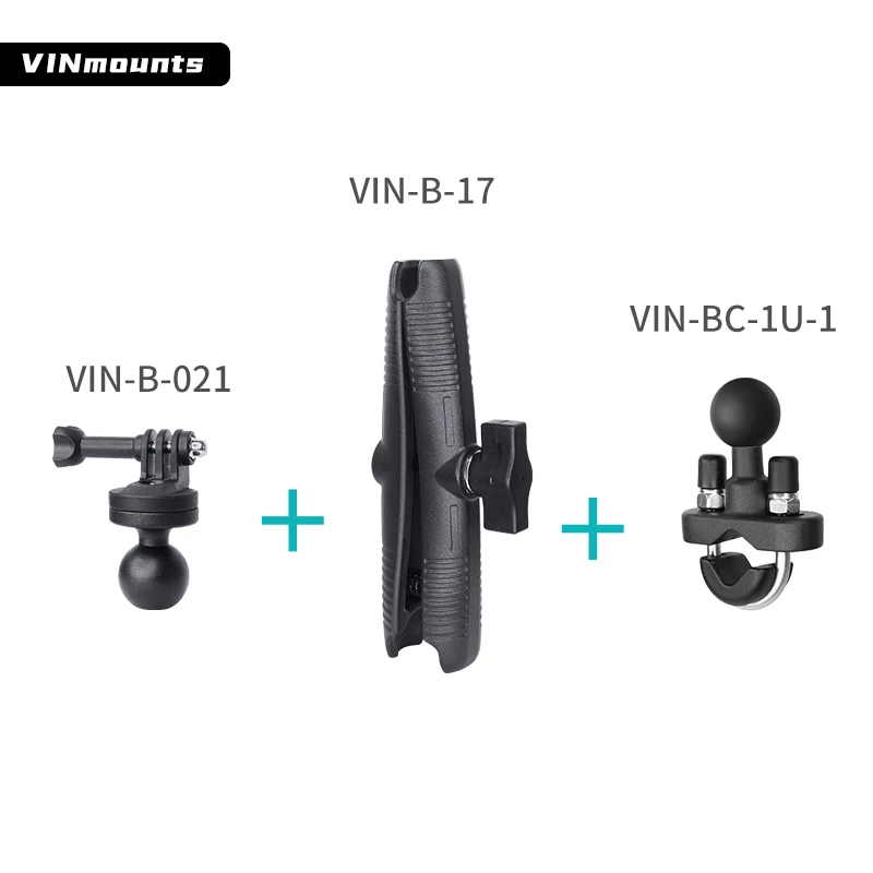 VINmounts 1inch series Gopro Action camera mount with 17cm Double socket Arm and U-Bolt Ball mount for Bike Motorcycle,etc
VINmounts 1inch series Gopro Action camera mount with 17cm Double socket Arm and U-Bolt Ball mount for Bike Motorcycle,etc