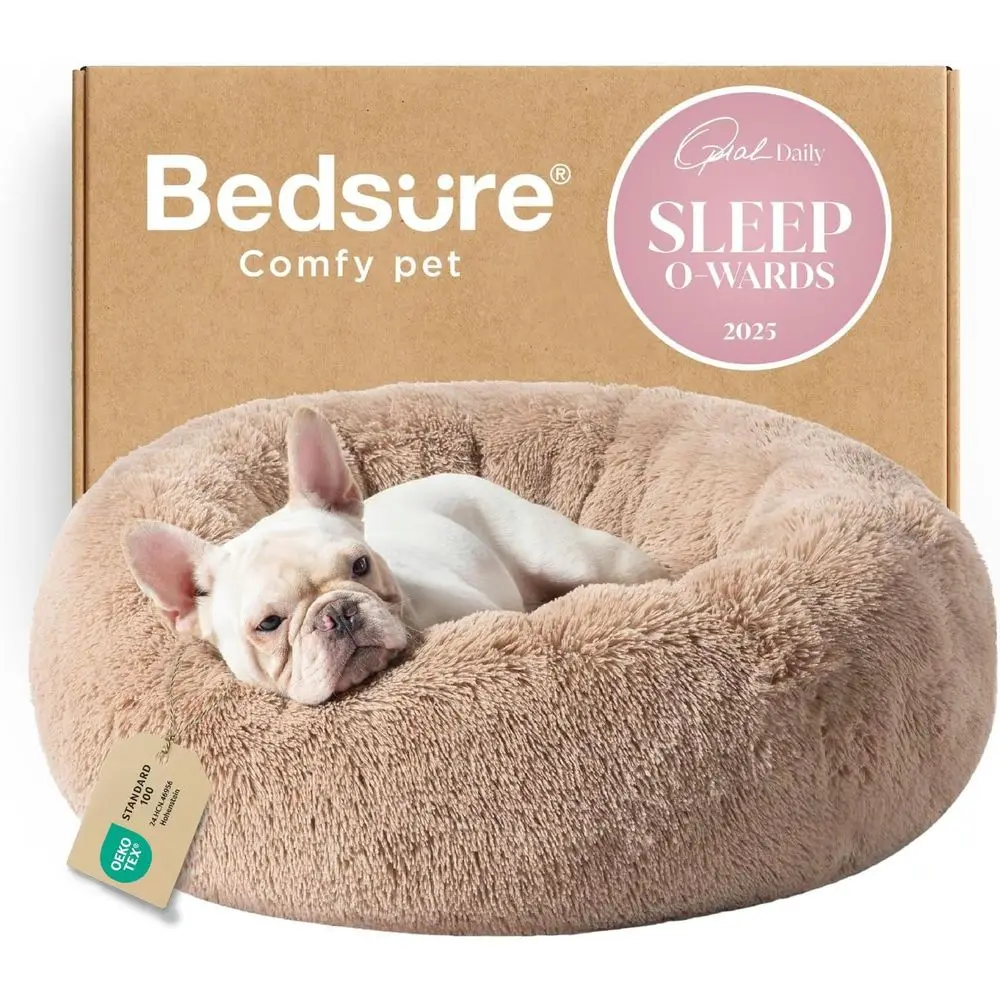 Calming Dog Bed Medium Size Dog - Donut Washable Medium Pet Bed, 30 inches Anti-Slip Round Fluffy Plush Faux Fur Cat Bed, Fits u
Calming Dog Bed Medium Size Dog - Donut Washable Medium Pet Bed, 30 inches Anti-Slip Round Fluffy Plush Faux Fur Cat Bed, Fits u