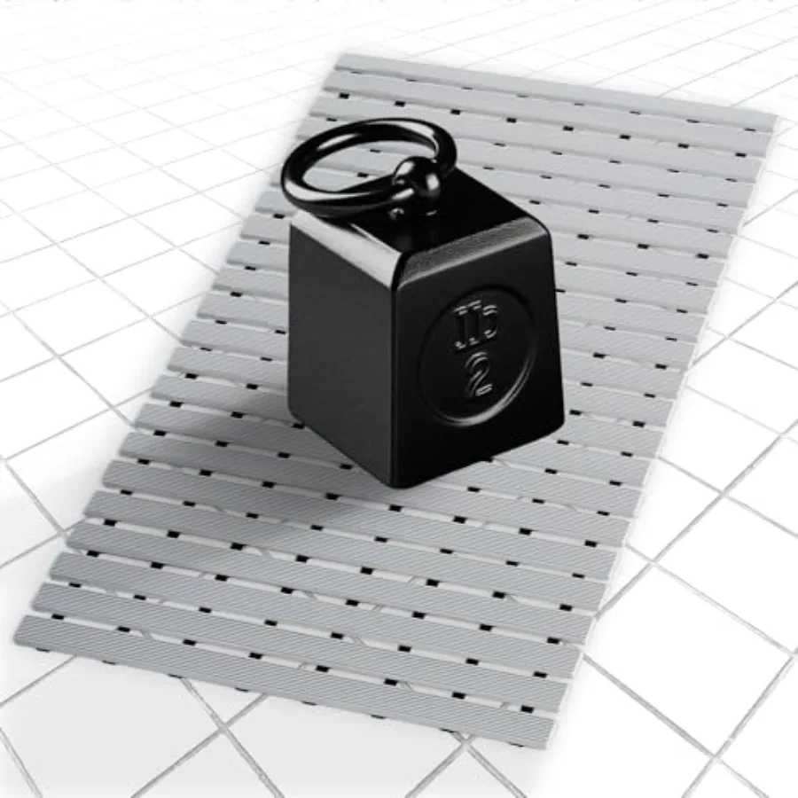 Weighted Non Slip Bathtub Mat Textured TPE for Tile and Stone Surfaces Gray 32 x 17 Inch No Suction Cups Doesn't Float Durable
Weighted Non Slip Bathtub Mat Textured TPE for Tile and Stone Surfaces Gray 32 x 17 Inch No Suction Cups Doesn't Float Durable