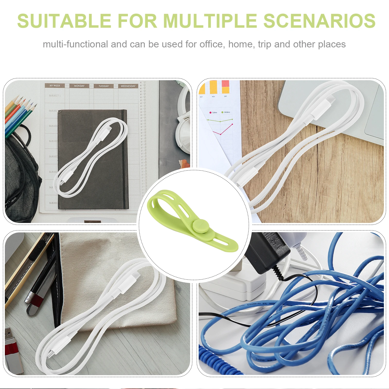 20pcs Cable Ties Silicone Wire Organizer Black10 White10 Cord Wraps Ties Home Office Travel Sturdy Flexible NonTear
20pcs Cable Ties Silicone Wire Organizer Black10 White10 Cord Wraps Ties Home Office Travel Sturdy Flexible NonTear