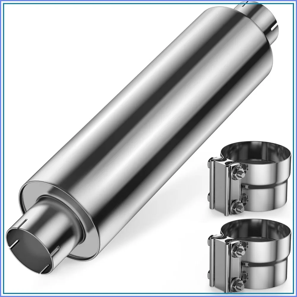 5 inch Muffler Diesel 8x24 Body 30 Whole Length Straight Through Stainless Steel Welded On Resonator Muffler with Clamp
5 inch Muffler Diesel 8x24 Body 30 Whole Length Straight Through Stainless Steel Welded On Resonator Muffler with Clamp
