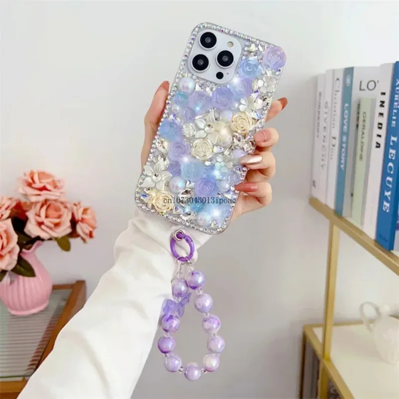 Luxury rhinestone Gradient rose Bracelet Acrylic Full Coverage For iPhone X XS XR 11 12 13 14 15 Pro Max Shockproof Phone case
Luxury rhinestone Gradient rose Bracelet Acrylic Full Coverage For iPhone X XS XR 11 12 13 14 15 Pro Max Shockproof Phone case