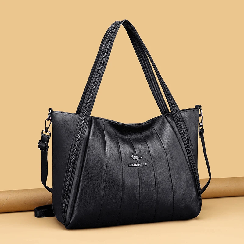 Luxury Brands Soft Leather Weave Handbag for Women Vintage Shoulder Tote Bag Designer Ladies Large Capacity Purse Bag Sac A Main
Luxury Brands Soft Leather Weave Handbag for Women Vintage Shoulder Tote Bag Designer Ladies Large Capacity Purse Bag Sac A Main