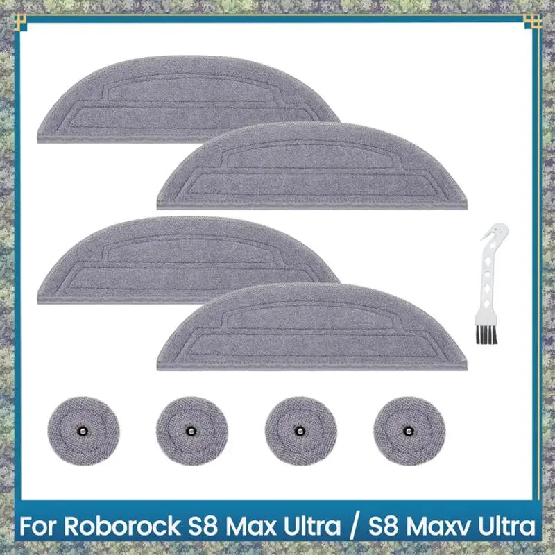WON Vibrations Mop Cloths + Edgewise Mop Cloths For Roborock S8 Max Ultra / S8 Maxv Ultra Robot Vacuum Cleaner Accessories
WON Vibrations Mop Cloths + Edgewise Mop Cloths For Roborock S8 Max Ultra / S8 Maxv Ultra Robot Vacuum Cleaner Accessories