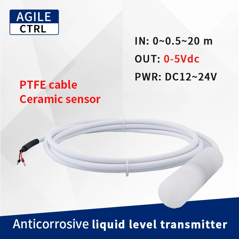 0-5Vdc Output PTFE Anti Corrosive Liquid Level Sensor Transmitter Ceramic Core Level Gauge for Chemicals Acid-base Waste Water
0-5Vdc Output PTFE Anti Corrosive Liquid Level Sensor Transmitter Ceramic Core Level Gauge for Chemicals Acid-base Waste Water