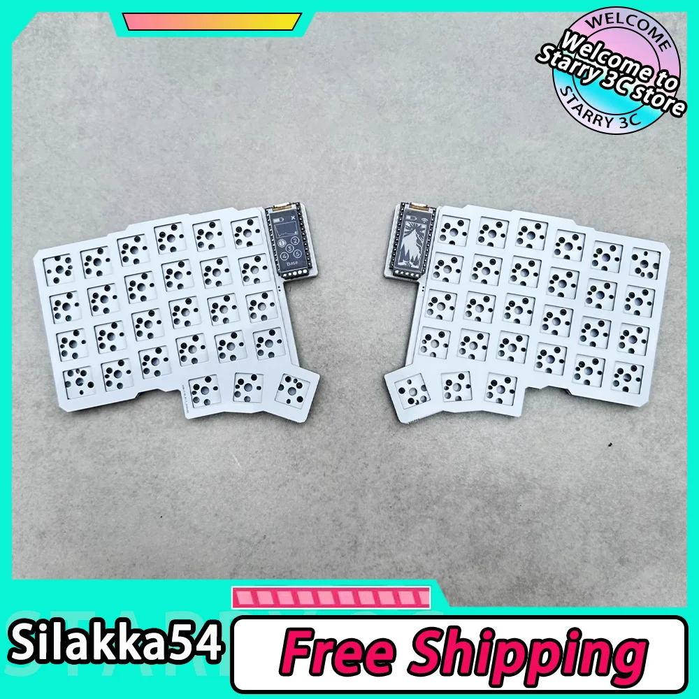 Silakka54 Split Bluetooth Wireless Keyboard Dual Mode Wired Bluetooth Hot Swap Custom Support ZMK Key Map Change Ergonomics Gift
Silakka54 Split Bluetooth Wireless Keyboard Dual Mode Wired Bluetooth Hot Swap Custom Support ZMK Key Map Change Ergonomics Gift