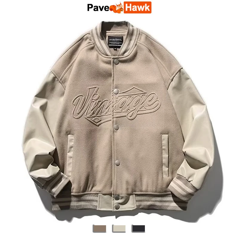 Patchwork Bomber Jacket Men Women High Street Loose Casual Letter Coats Unisex Retro Varsity Hip Hop Autumn Baseball Outwear
Patchwork Bomber Jacket Men Women High Street Loose Casual Letter Coats Unisex Retro Varsity Hip Hop Autumn Baseball Outwear
