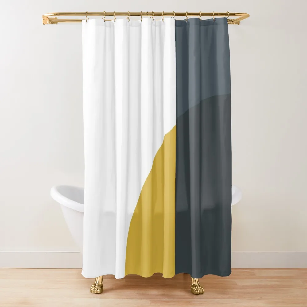 Abstract Geometric Minimalist 2 Navy Blue, Light Mustard Yellow, and White Shower Curtain Bathroom Shower Cover Curtain
Abstract Geometric Minimalist 2 Navy Blue, Light Mustard Yellow, and White Shower Curtain Bathroom Shower Cover Curtain