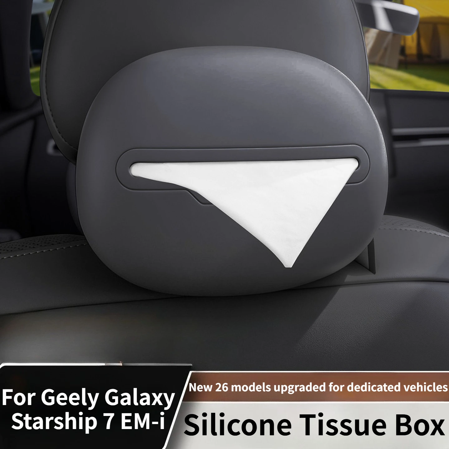 For Geely Galaxy Starship 7 EM-i Car Tissue Box Car Mounted Tissue Box Silicone Tissue Box Auto Interior Decorative Accessories
For Geely Galaxy Starship 7 EM-i Car Tissue Box Car Mounted Tissue Box Silicone Tissue Box Auto Interior Decorative Accessories
