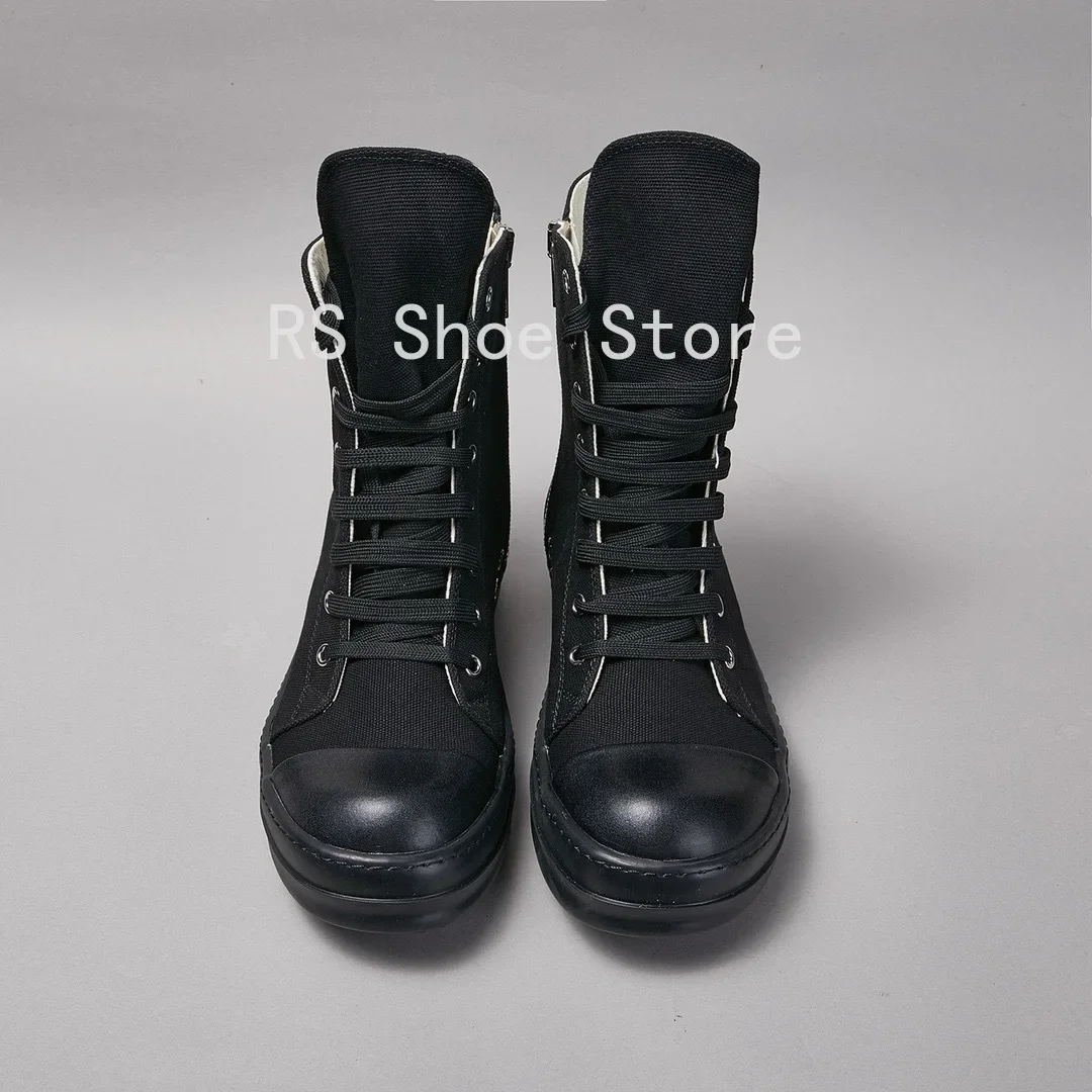 Ro Luxury Full Black Canvas High Top Shoe Classic Design Shoes Men Sneaker Boot Zipper Women Ankle Boots Casual Sneakers
Ro Luxury Full Black Canvas High Top Shoe Classic Design Shoes Men Sneaker Boot Zipper Women Ankle Boots Casual Sneakers