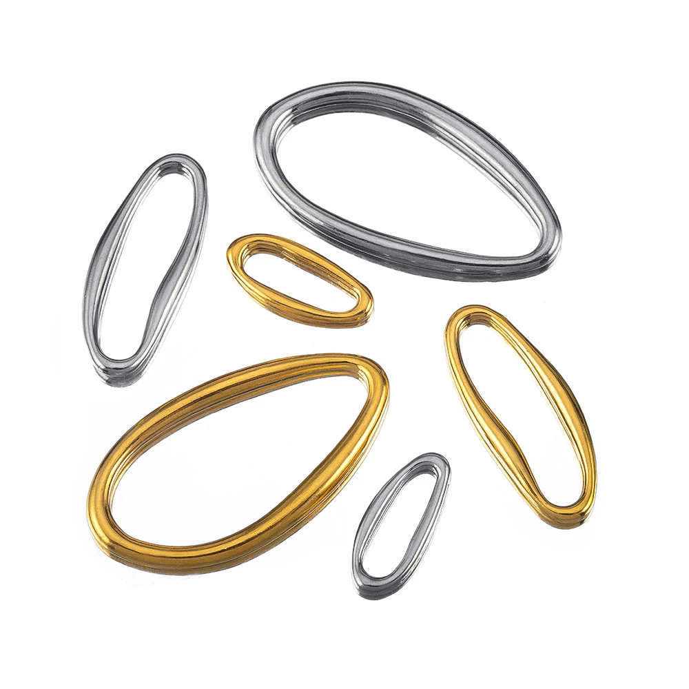 2pcs Stainless Steel 6-15mm Seamless Irregular Oval Charms Pendant For DIY Earrings Necklace Jewelry Making Accessories Material
2pcs Stainless Steel 6-15mm Seamless Irregular Oval Charms Pendant For DIY Earrings Necklace Jewelry Making Accessories Material