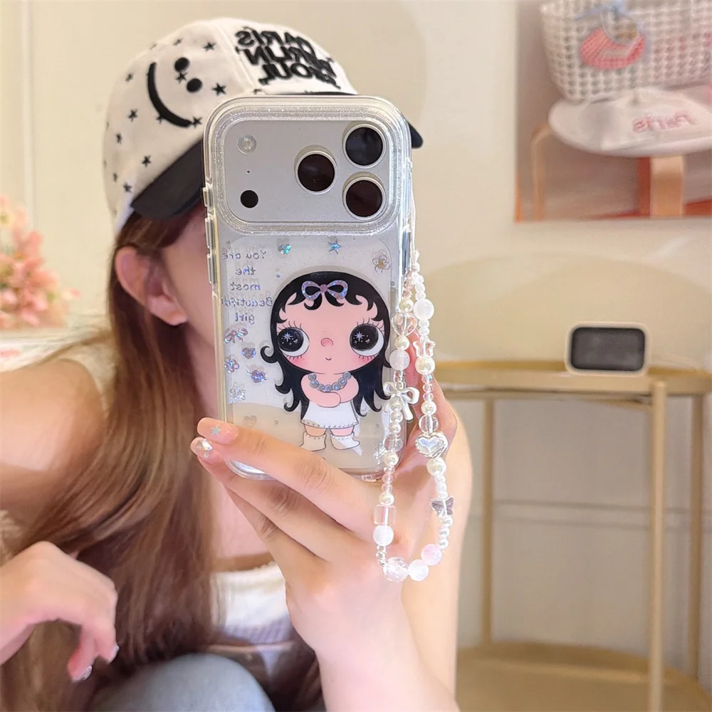 Diamond Girls Kawaii Phone Case for iPhone 16 17 Pro Max 15 16 15 Pro 16 Pro Cover Stylish Shockproof Cover with Pearl Chain Cas
Diamond Girls Kawaii Phone Case for iPhone 16 17 Pro Max 15 16 15 Pro 16 Pro Cover Stylish Shockproof Cover with Pearl Chain Cas