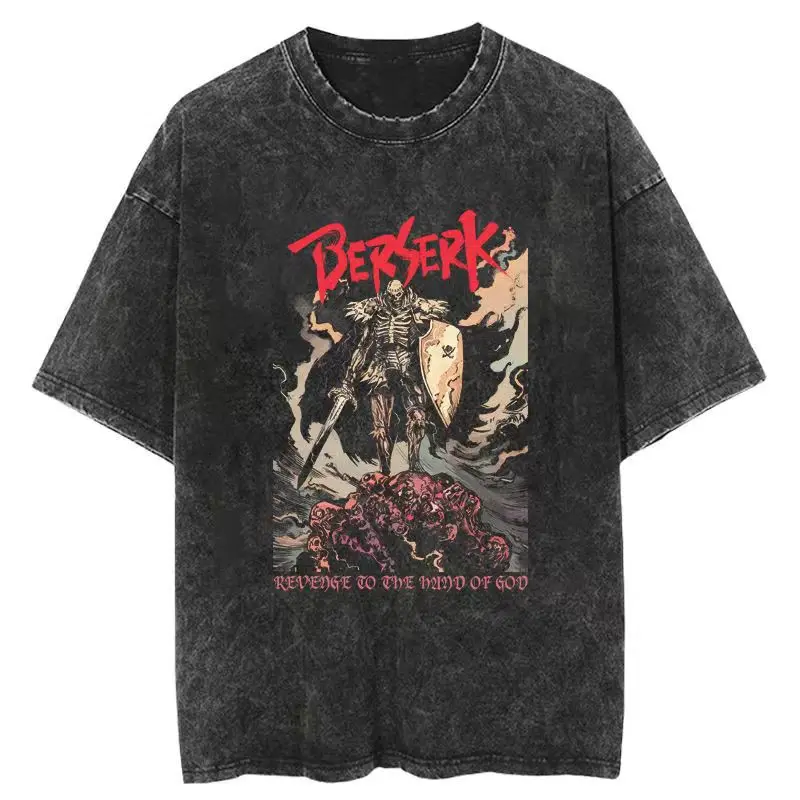 2025 Washed Berserk Cotton Mens Vintage Japan Anime Shirts Streetwear Harajuku Summer Short Sleeve TShirt Cotton Tops
2025 Washed Berserk Cotton Mens Vintage Japan Anime Shirts Streetwear Harajuku Summer Short Sleeve TShirt Cotton Tops