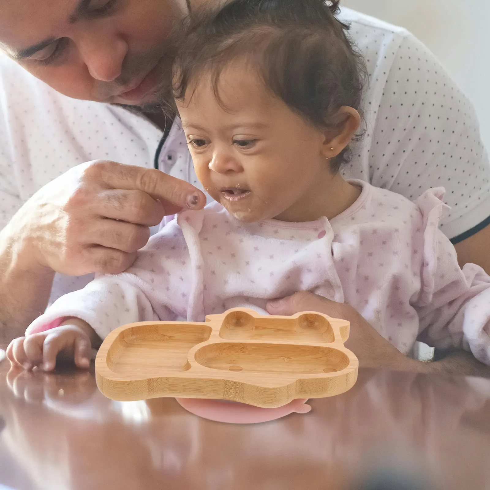 Bamboo Silicone Suction Plate for Baby Feeding Divided Compartment Toddler Food Plate 1-3 Years Child Eating Supply
Bamboo Silicone Suction Plate for Baby Feeding Divided Compartment Toddler Food Plate 1-3 Years Child Eating Supply