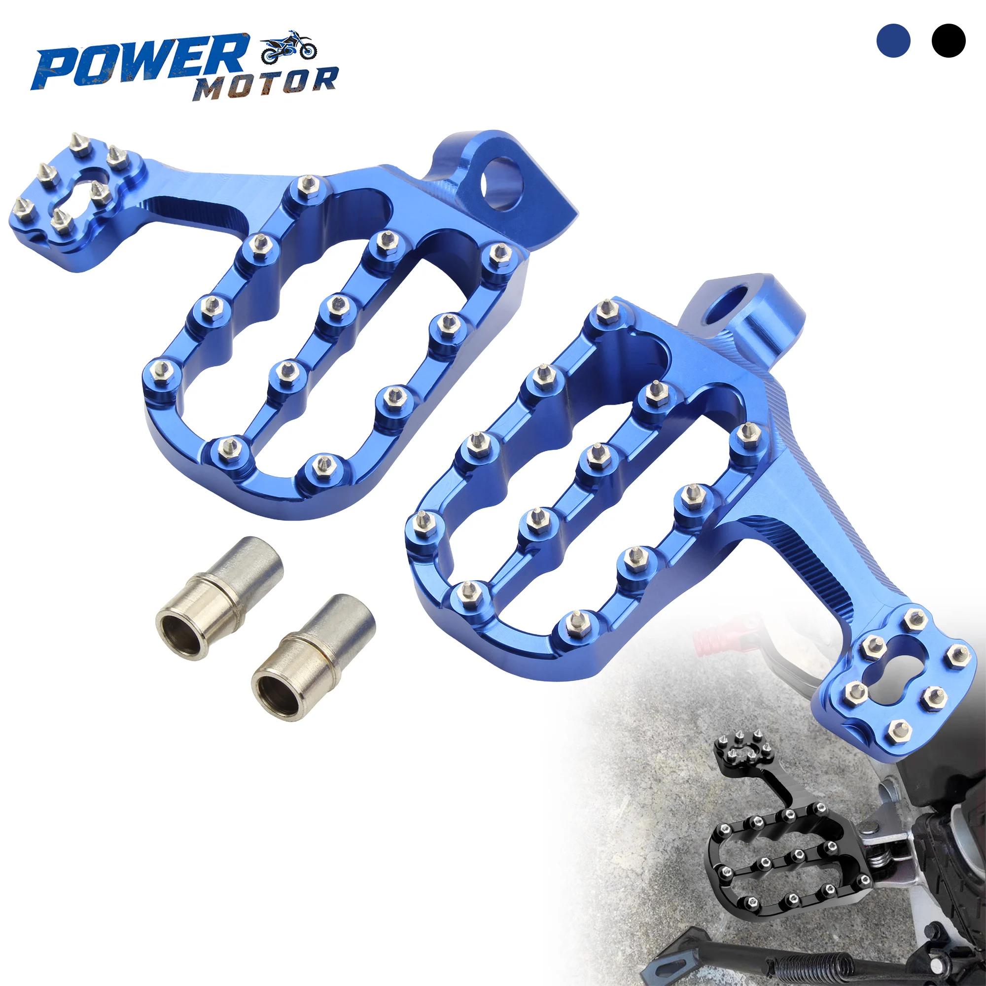 CNC Machined Anti-Slip Motorcycle Foot Pegs Universal Dirt Pit Bike Accessories Off-Road Footrests For Suzuki Yamaha Honda
CNC Machined Anti-Slip Motorcycle Foot Pegs Universal Dirt Pit Bike Accessories Off-Road Footrests For Suzuki Yamaha Honda
