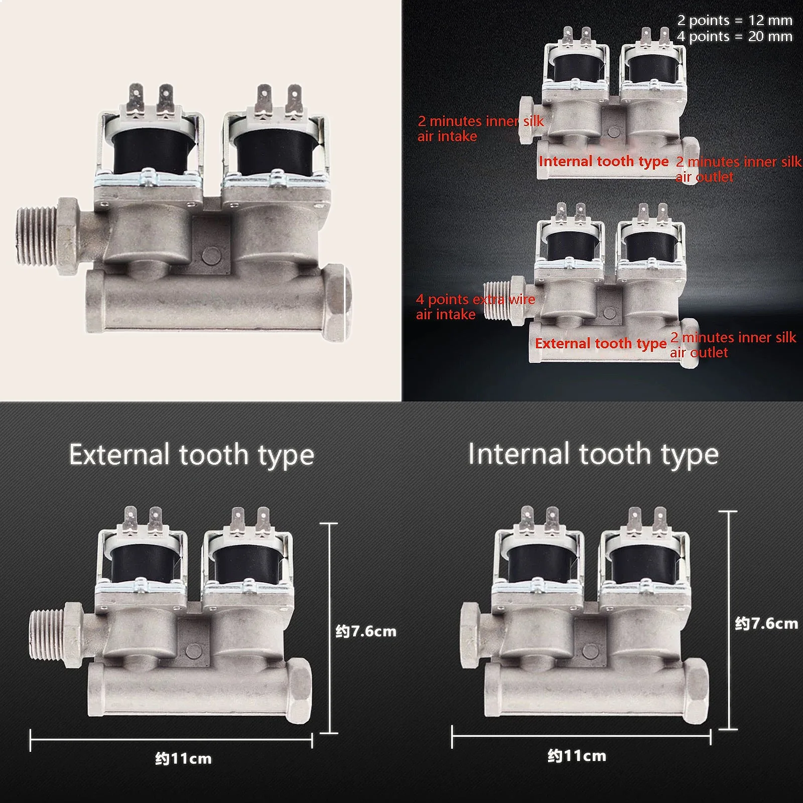 DC24V Universal Self-Priming Solenoid Valve for Gas Oven Inner Outer Tooth Double Valve
DC24V Universal Self-Priming Solenoid Valve for Gas Oven Inner Outer Tooth Double Valve