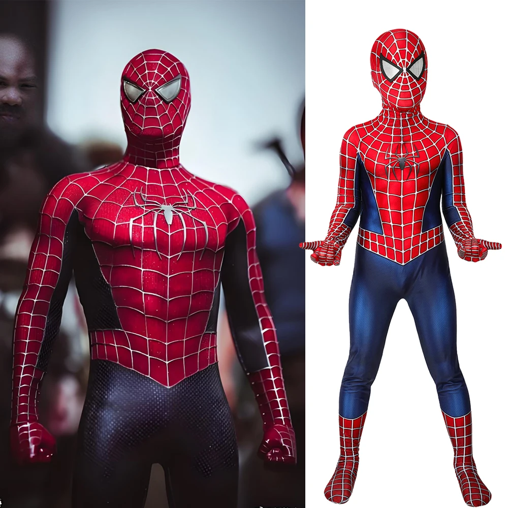 Sam Raimi Tobey Maguire SpiderMan Cosplay Superhero 3D Printed Spandex BodySuit Costume Zentai Outfit Halloween Costume Children
Sam Raimi Tobey Maguire SpiderMan Cosplay Superhero 3D Printed Spandex BodySuit Costume Zentai Outfit Halloween Costume Children