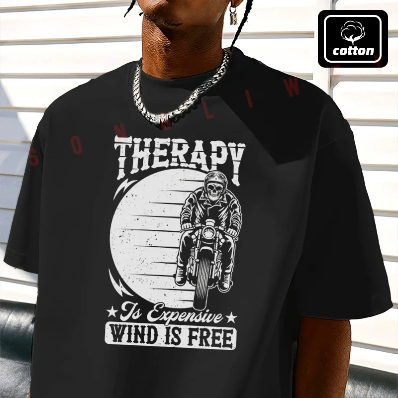 Therapy Is Expensive Design For Motorcycle Lovers Moto T-Shirt Vintage Cotton Plain Mens Funny T Shirts Casual Harajuku Clothes
Therapy Is Expensive Design For Motorcycle Lovers Moto T-Shirt Vintage Cotton Plain Mens Funny T Shirts Casual Harajuku Clothes