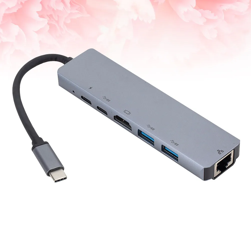 6-in-1 Type C Hub USB 3.1 Multiport Adapter with Rj45 Gigabit Ethernet Pd Charging Forward Reverse Plug USB- Through
6-in-1 Type C Hub USB 3.1 Multiport Adapter with Rj45 Gigabit Ethernet Pd Charging Forward Reverse Plug USB- Through