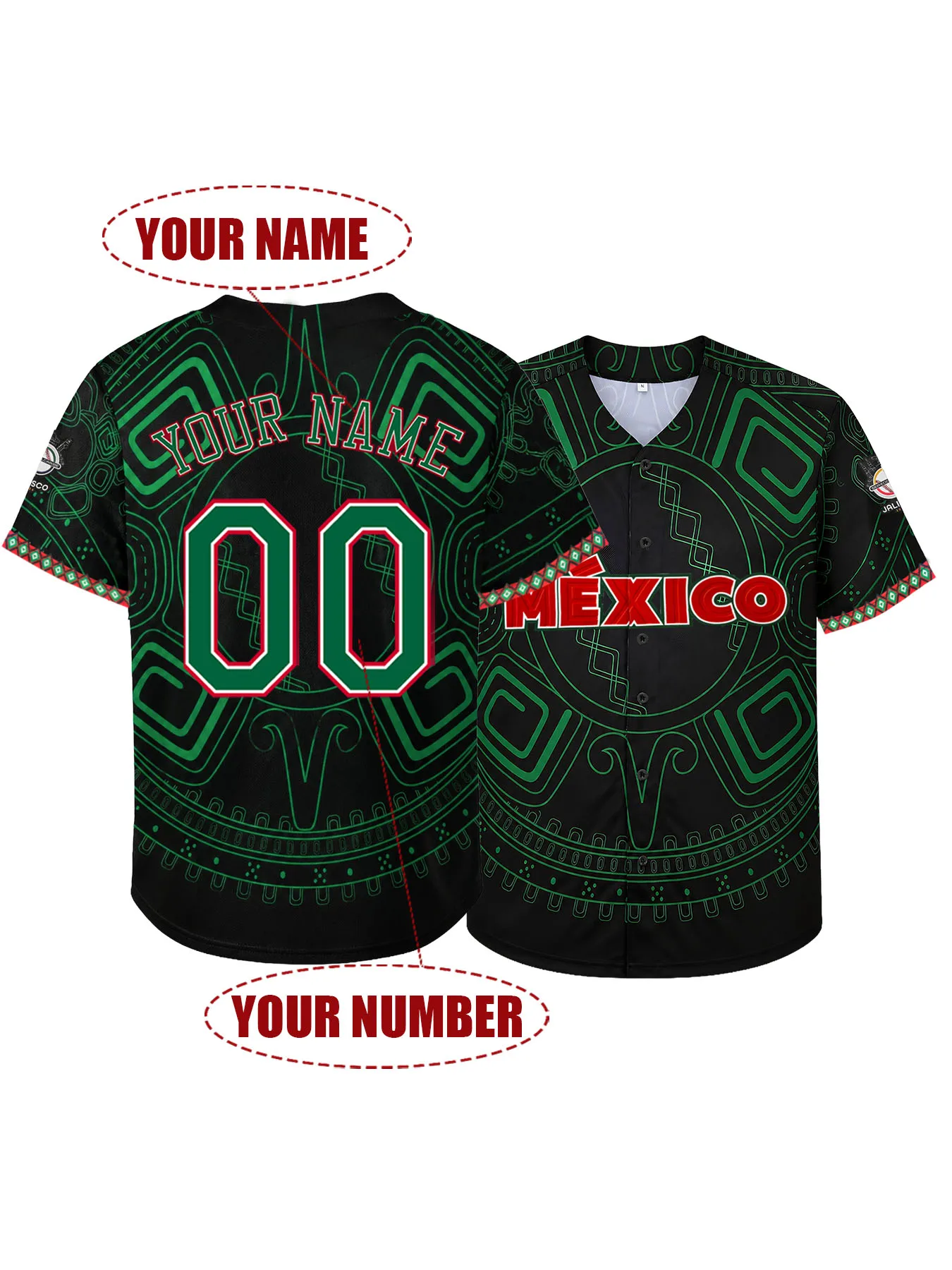Custom Mexico Aztec Baseball Jersey Personalized Name Number Sports Shirt For Men Women Fans Casual Short Sleeve Tops Gift
Custom Mexico Aztec Baseball Jersey Personalized Name Number Sports Shirt For Men Women Fans Casual Short Sleeve Tops Gift