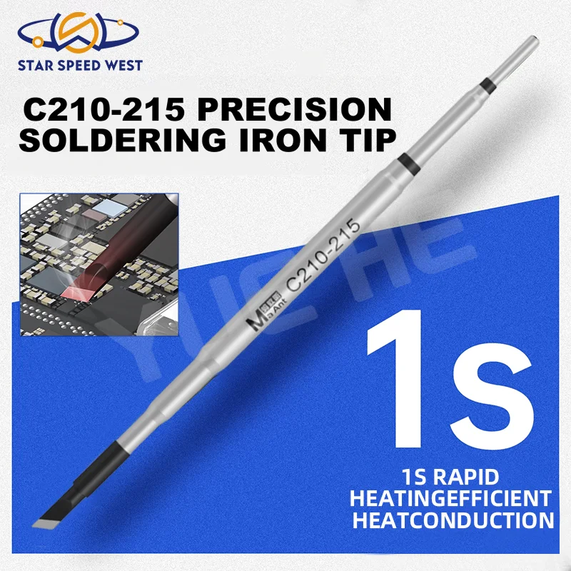 MAANT C210-215 Precision Soldering Iron Tip High Power Fast Heating 1s to 350C for Electronics Repair Soldering Station Tools
MAANT C210-215 Precision Soldering Iron Tip High Power Fast Heating 1s to 350C for Electronics Repair Soldering Station Tools