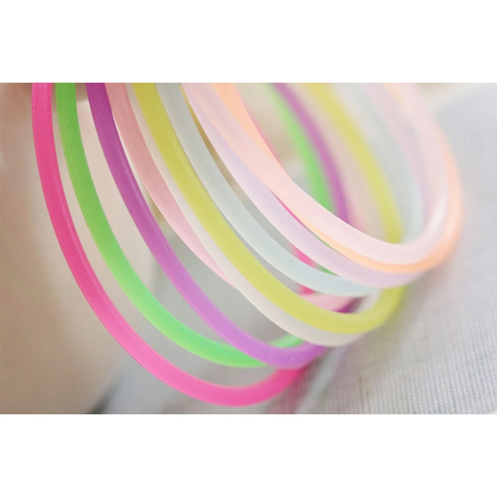 50 Pcs Colorful Jelly Bracelet Glow Stick Silicone Rrubber Neon Bracelets Mosquito Girl
50 Pcs Colorful Jelly Bracelet Glow Stick Silicone Rrubber Neon Bracelets Mosquito Girl