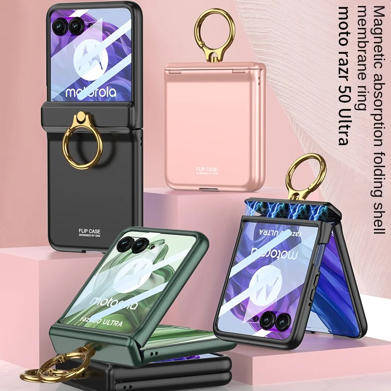 Folding ring shell film integrated Back Cover For Motorola Razr 50 Ultra Case 6.9 inch Camera protection shockproof Phone Case
Folding ring shell film integrated Back Cover For Motorola Razr 50 Ultra Case 6.9 inch Camera protection shockproof Phone Case