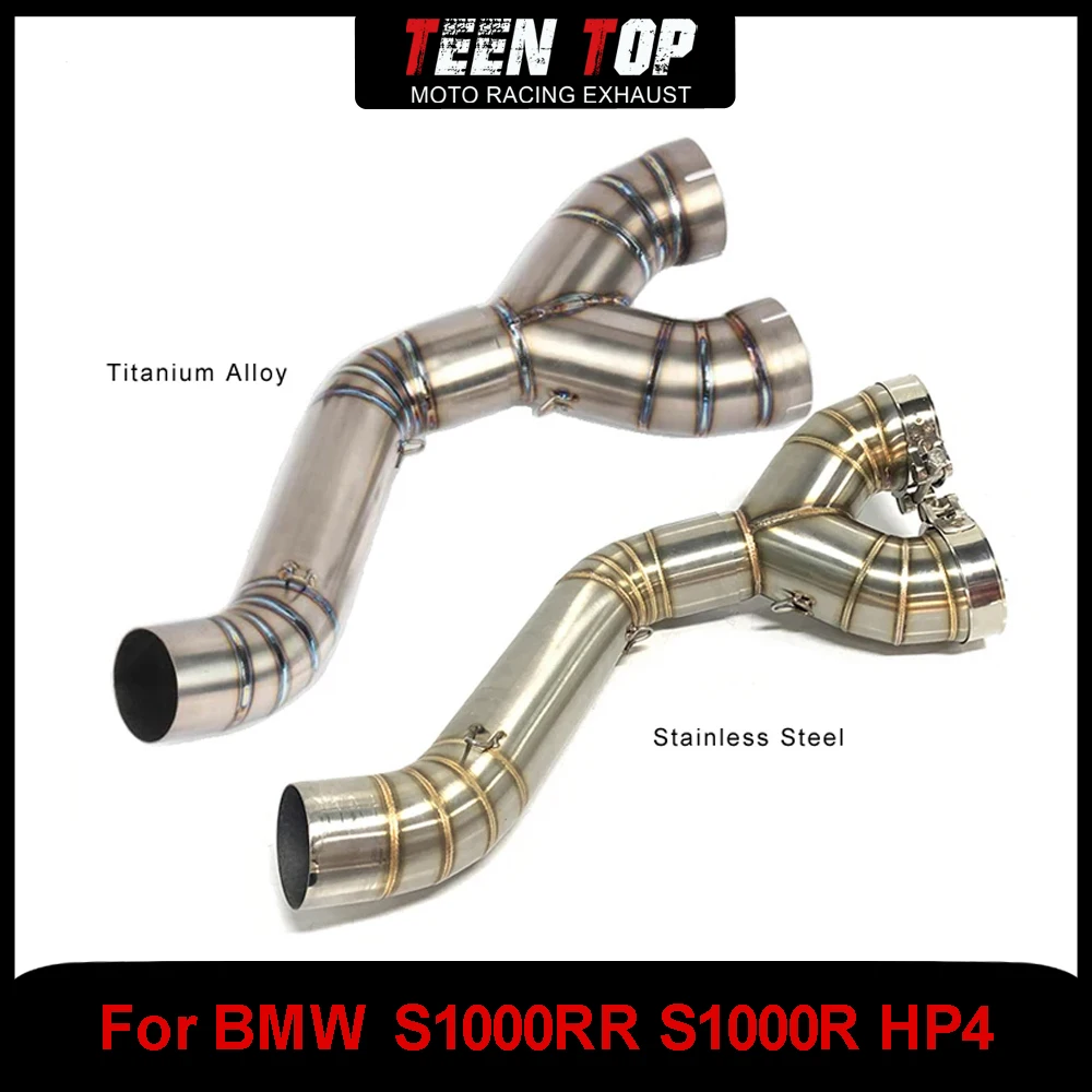 Motorcycle Exhaust Middle Link Pipe 60.5mm For BMW S1000RR S1000R HP4 Exhaust Titanium Decat Pipe Connection Pipe S1000RR 10-16
Motorcycle Exhaust Middle Link Pipe 60.5mm For BMW S1000RR S1000R HP4 Exhaust Titanium Decat Pipe Connection Pipe S1000RR 10-16
