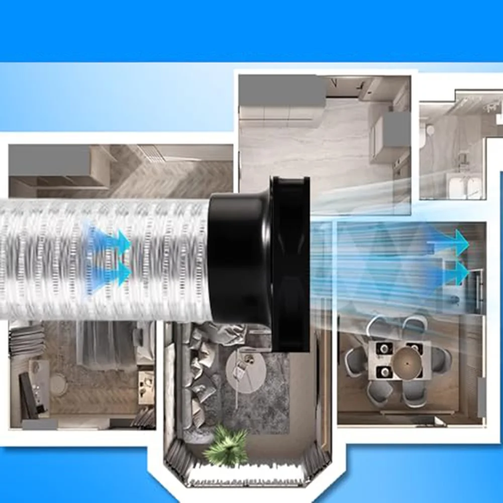 Ventilation Duct Fan With Variable Speed Control For Bathroom Kitchen Workshop Greenhouse ABS Plastic Inline Exhaust Fan
Ventilation Duct Fan With Variable Speed Control For Bathroom Kitchen Workshop Greenhouse ABS Plastic Inline Exhaust Fan