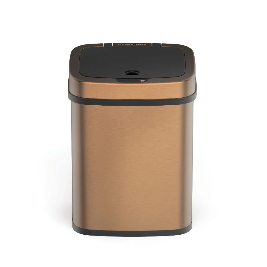 Automatic Bathroom Trash Can, 3 Gallon Stainless Steel, Motion Sensor Hands-Free Soft-Close Lid Garbage Bin, Gold
Automatic Bathroom Trash Can, 3 Gallon Stainless Steel, Motion Sensor Hands-Free Soft-Close Lid Garbage Bin, Gold