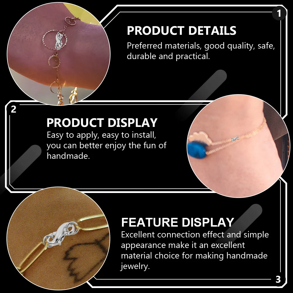 6 Pcs Metal Lobster Buckle DIY Clasp Supply Connecting Bracelets Hook Useful Decorate Jewelry Material
6 Pcs Metal Lobster Buckle DIY Clasp Supply Connecting Bracelets Hook Useful Decorate Jewelry Material