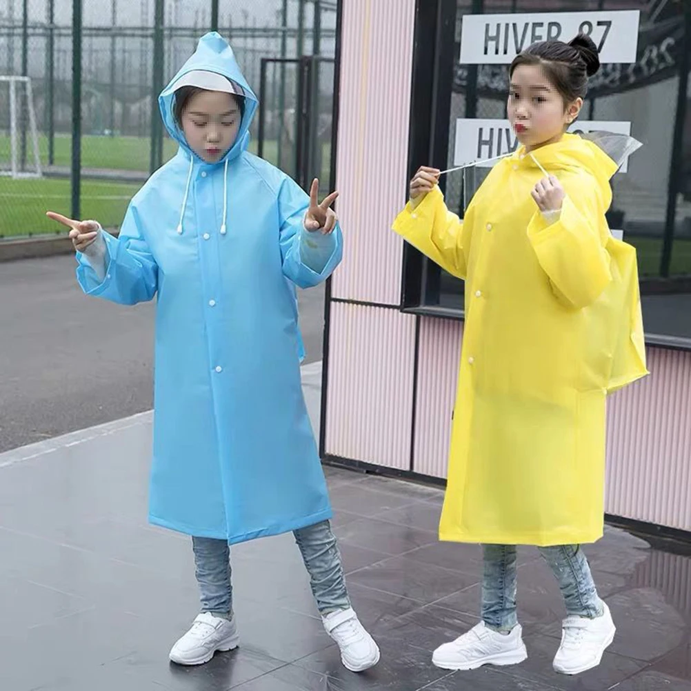Rain Poncho for Kids Children's Raincoat Jacket Hooded with Schoolbag Cover Jackets
Rain Poncho for Kids Children's Raincoat Jacket Hooded with Schoolbag Cover Jackets