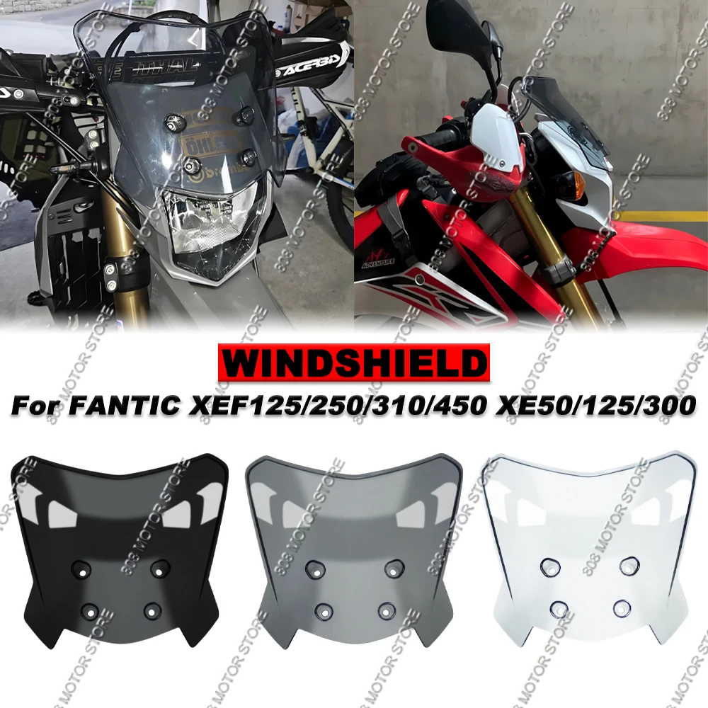 For Fantic XEF125/250/310/450 XE50/125/300 Motorcycle Universal Windscreen Windshield Covers Screen
For Fantic XEF125/250/310/450 XE50/125/300 Motorcycle Universal Windscreen Windshield Covers Screen