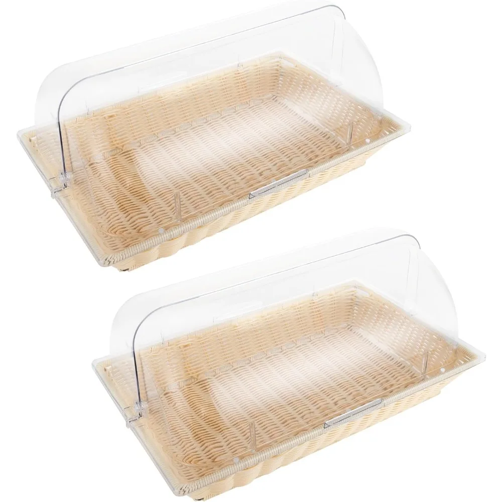 2 Set Bread Baskets with Lids Wicker Bread Basket for Serving Fruit Basket with Cover Bread Food Vegetable Display Baskets Table
2 Set Bread Baskets with Lids Wicker Bread Basket for Serving Fruit Basket with Cover Bread Food Vegetable Display Baskets Table