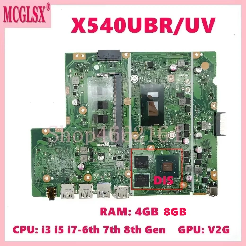 X540UBR/UV with i3 i5 i7 CPU 4GB/8GB-RAM Mainboard For ASUS X543U X543UA X540UB X540UAR X540U X540UV X500UB Laptop Motherboard
X540UBR/UV with i3 i5 i7 CPU 4GB/8GB-RAM Mainboard For ASUS X543U X543UA X540UB X540UAR X540U X540UV X500UB Laptop Motherboard