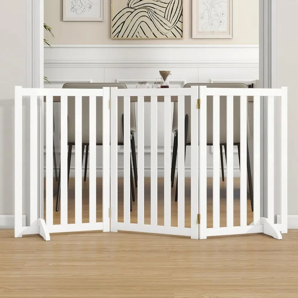 Отдельностоящие ворота для домашних животных, складной защитный забор из цельного дерева, деревянные ворота для собак с опорными ножками для лестниц, дверных проемов, прихожей, кухонь,
Отдельностоящие ворота для домашних животных, складной защитный забор из цельного дерева, деревянные ворота для собак с опорными ножками для лестниц, дверных проемов, прихожей, кухонь,