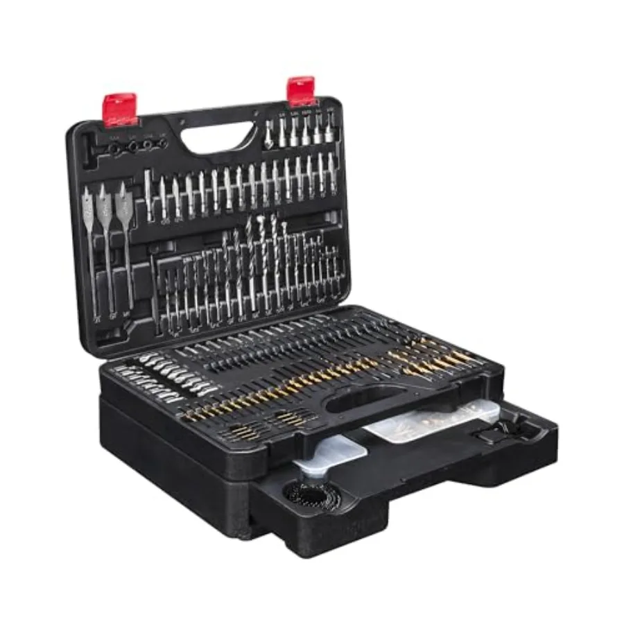 400 Pcs Drill Bit Set - Drill Bits Screwdriver Bit Set Case with Drawer Bit Set Designed for Various Drilling and Screw Driving
400 Pcs Drill Bit Set - Drill Bits Screwdriver Bit Set Case with Drawer Bit Set Designed for Various Drilling and Screw Driving