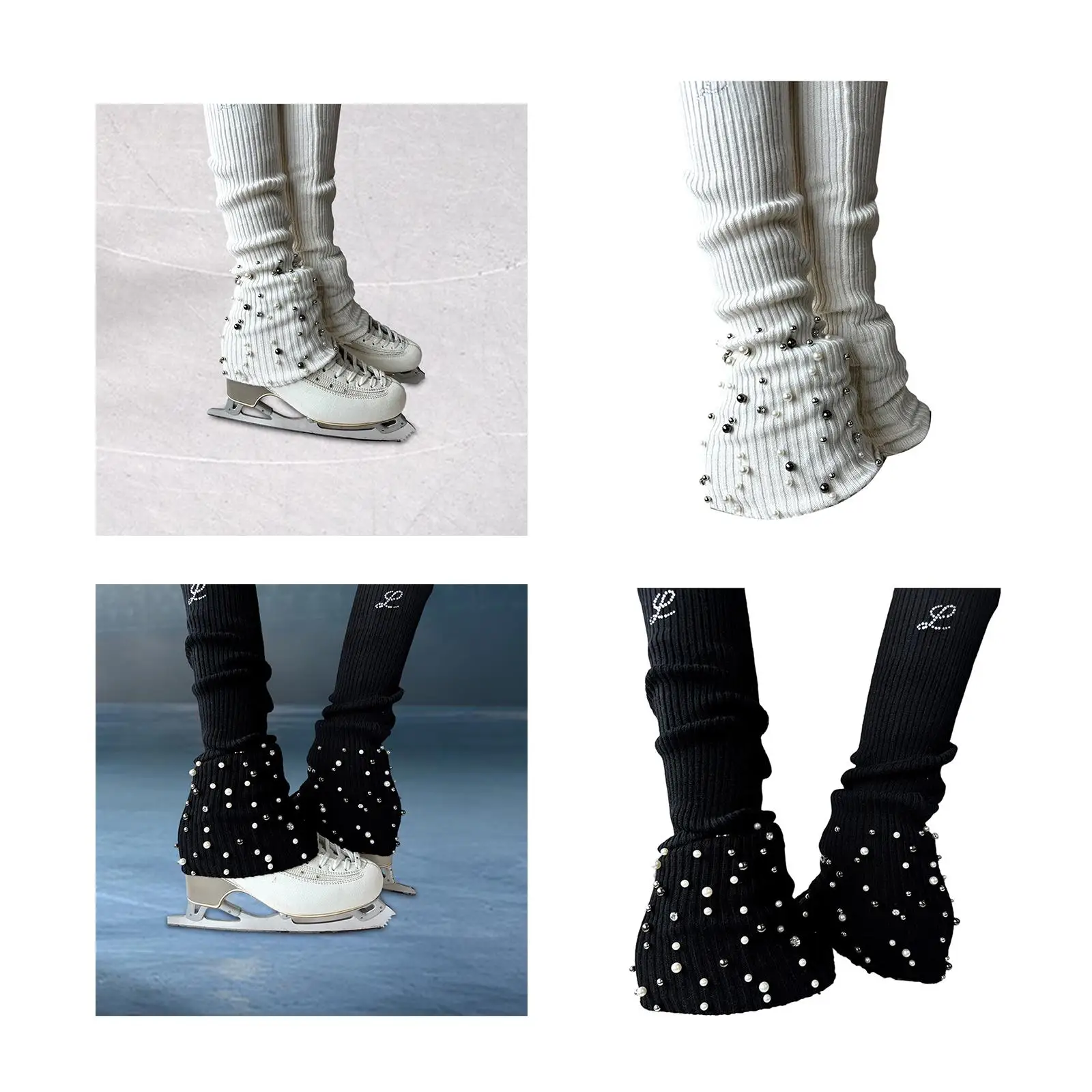 Figure Skating Leg Warmers Protection Elastic Knit Decoration Lightweight Stylish Anti Slip for Ice Skate Kids Aged 5+ Women
Figure Skating Leg Warmers Protection Elastic Knit Decoration Lightweight Stylish Anti Slip for Ice Skate Kids Aged 5+ Women