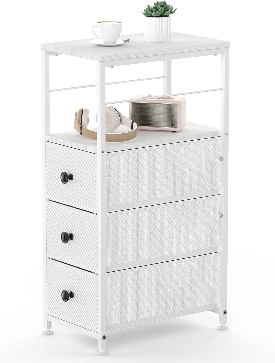 Narrow Dresser For Bedroom, Slim White Dresser With 3 Fabric Drawers, Chest Of Drawers With Wood Shelf, Small Dresser Tower For
Narrow Dresser For Bedroom, Slim White Dresser With 3 Fabric Drawers, Chest Of Drawers With Wood Shelf, Small Dresser Tower For