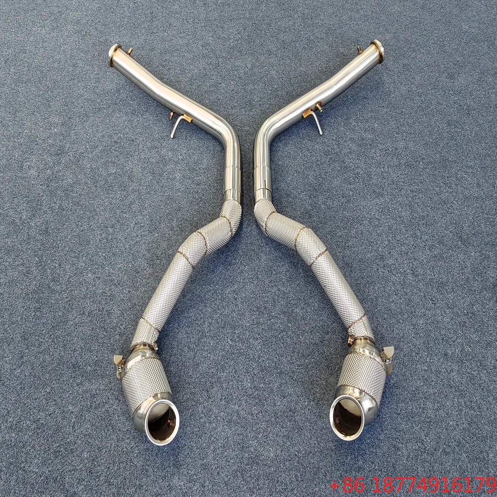 Factory OBM MM Ss304 Downpipe System for E63 W213 4.0TT 2014-2023 SS304 4.0T Exhaust Pipe Catalyst Catted
Factory OBM MM Ss304 Downpipe System for E63 W213 4.0TT 2014-2023 SS304 4.0T Exhaust Pipe Catalyst Catted